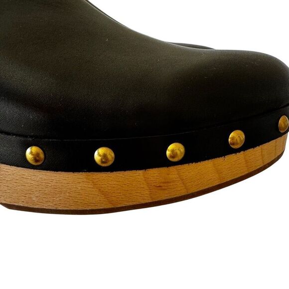 J. Crew Factory Black Heeled Clogs - Picture 9 of 14